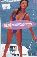 BRIDGESTONE Sur Telecarte (198 EROTIQUE  EROTIC * Japan EROTIK * BIKINI GIRL * BATHCLOTHES * FEMME * SEXY LADY - Mode