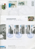 BRD Privatpost 4 Frankierte Briefe, Dabei FDC Morgenpost (XL5171) - Private & Local Mails