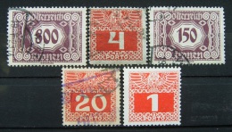 Österreich Lot - Porto 1908 - 1922 Gestempelt        (M2) - Taxe