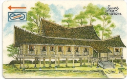 Malaysia (Uniphonekad) - Rumah Negri, Houses, 33MSAA, 1992, 500.000ex, Used - Malaysia