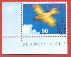 SVIZZERA MNH - 2001 - Aero Club Svizzero - 90 Cent. - Michel CH 1747 - Nuevos