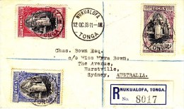 Tonga 1938 Cover - Tonga (...-1970)