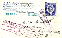 Tonga 1935 Tin Can Mail Cover - Tonga (...-1970)