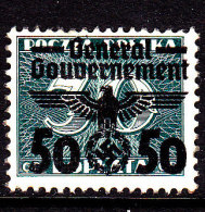 POLAND 1940  Fi 37 Mint Hinged - Generalregierung
