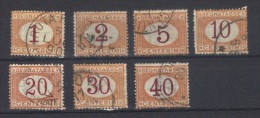 N°s 3 à 9   (1869) - Taxe