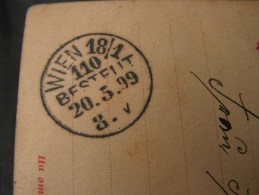 == Russland Karte 1899 Nach Wien  Sehr Schöner Ankunft Abschlag  Wien 110 - Postwaardestukken