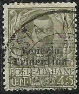 TRENTINO ALTO ADIGE 1918 SOPRASTAMPATO D´ITALIA ITALY OVERPRINTED CENT. 45 C USATO USED OBLITERE´ - Trentin