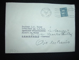 LETTRE POUR LA FRANCE TP 90 OBL.MEC.31 I 1966 OSLO + AMBASSADE DE FRANCE EN NORVEGE - Brieven En Documenten