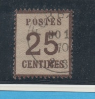 FRANCE - Yvert N° GUERRE ALSACE-LORRAINE 7 B - Burelage Renversé -Signé CALVES - Guerre (timbres De)