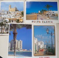 Cp LOT 4X Costa Blanca Souvenir Bonjour TORREVIEJA LANZAROTEALTEA CAMPELLO TIMBRES - Collezioni E Lotti