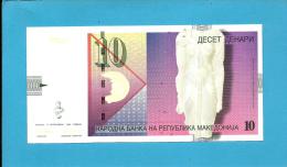 MACEDONIA - 10 DENARI - 1996 - Pick 14 - UNC. - National Bank Of The Republic - Macedonia Del Norte
