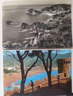 CPSM LOT 2X COSTA BRAVA TOSSA DE MAR  SOUVENIR MULTI VUES CHATEAU BATEAU 1970 - Verzamelingen & Kavels