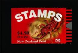 NEW ZEALAND - 1993  $ 4.50  BOOKLET  WWF  WETA  MINT NH - Cuadernillos