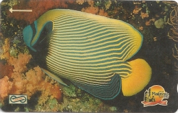 Malaysia (Uniphonekad) - Stripe Fish, 6MSAA, 1990, 1.120.000ex, Used - Malaysia