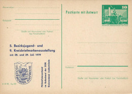 Germany (DDR)  1979  (*) Mi.PP16  "Kreisbriefmarkenausstellung"  See Scans - Privé Postkaarten - Ongebruikt
