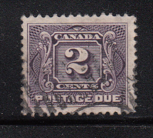 Canada Used Scott #J2 2c Postage Due - First Issue - Port Dû (Taxe)
