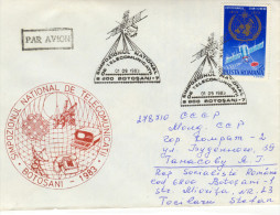 Romania , 1983 , Space , Telecommunications Symposium , Sputnik , Special Cancell. - Autres & Non Classés