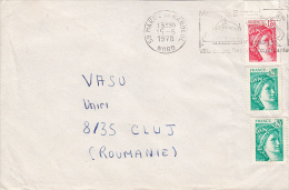 23772- SABINE, STAMPS ON COVER, 1978, FRANCE - Lettres & Documents