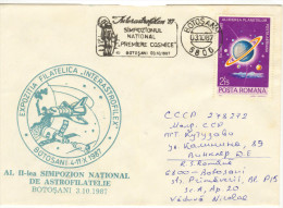 Romania , 1987 , Space , Philatelic Exhibition Interastrofilex , Special Cancell. - Andere & Zonder Classificatie