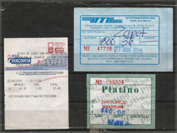 MEXIQUE. Tickets De Bus Au Depart De San Miguel El Alto (Estado De Jalisco) Vers Tepatitlan (JAL) - Wereld