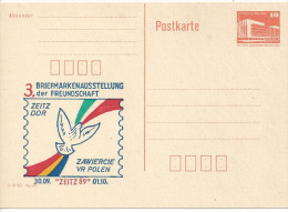 Germany (DDR)  1989  (*) Mi.PP19  "Briefmarkenausstellung, Zeitz "  See Scans - Privatpostkarten - Ungebraucht