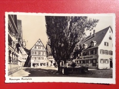 AK Münsingen Marktplatz Gasthof Herrmann Ca. 1940 - Münsingen