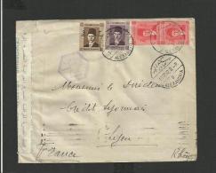 Enveloppe Censurée Egypte 1942 Alexandria Pour La France - Storia Postale