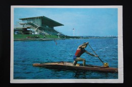 Moscow. Krylatskoye. Old Postcard   USSR - Rowing -  1979  KAYAK - Rowing