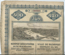 Budapest Emprunt 4 %1911 - W - Z