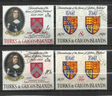 TURK AND CAICOS 1970 - TERCENTENARY OF ISSUE OF LETTERS PATENT - CPL. SET  -  MNH MINT NEUF NUEVO - Turks And Caicos