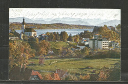 439b * STARNBERGER SEE * PARTIE AUS STARNBERG GEGEN DAS KARWENDEL-GEBIRGE * FELDPOST * 1917 *!! - Starnberg