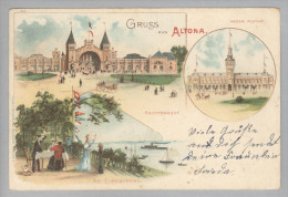 AK DE HA Hamburg Alttona 1912-07-23 Litho J.Miesler Kos-O Altengamme - Altona