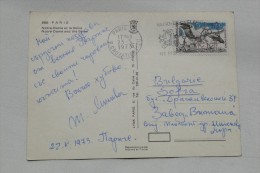 France Paris Norte Dame Et La Seine  Stamp 1973  A 33 - De Seine En Haar Oevers