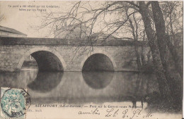 ASTAFFORT  PONT SUR LE GERS ET ROUTE NATIONALE - Astaffort