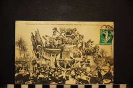 CP, 06, NICE  Carnaval De Nice 1909 Une Croisiere Dans Le Paillon  Edition Giletta Nice - Karneval