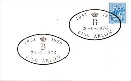 BELGIQUE. Carte Commémorative De 1976. - Sellados Mecánicos