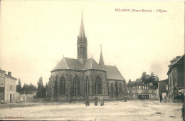 CPA 52 ECLARON L'EGLISE ANIMEE - Eclaron Braucourt Sainte Liviere