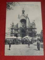BRUXELLES  -  Marché Et Eglise Sainte Catherine   -   1908       - (2 Scans) - Märkte