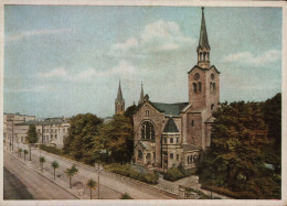 Kattowitz. Friedrichstrasse Mit Evangelischer Kirche - Schlesien