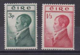 **  IRLANDA 1953 MORTE DI ROBERT EMMET MNH 120/121 - Nuovi