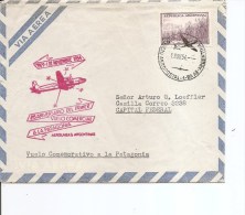 Argentine ( Lettre En Vol Commémoratif De 1954 Vers La Patagonie à Voir) - Lettres & Documents