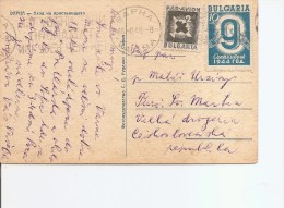 Bulgarie ( Carte Postale De 1948 De Varna Vers La Tchécoslovaquie à Voir) - Lettres & Documents