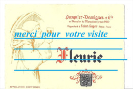 étiquette De Bouteille De Vin FLEURIE PASQUIER DESVIGNES Et Cie ST SAINT LAGER 69 RHONE - Côtes Du Rhône