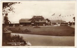 Alexandra Gardens, Weymouth - Real Photo - Postmark 1933 - Weymouth