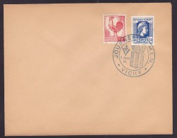 France N°633/634 - Obl. Vichy Journée Du M.L.N 8-6-45 - TB - Lettres & Documents