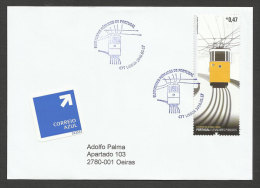 Portugal 2010 Ascenseur Da Gloria Lisbonne Tram FDC Ayant Voyagé Portugal Lisbon Elevator Tramway Postally Used FDC - Tram