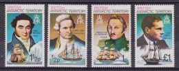 **  BRITISH ANTARTIC TERRITORY NAVIGATORI NAVI SHIPS MNH YVERT 71/74 - Unused Stamps