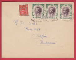 177733 / 1959 FLAMME RADIO MONTE CARLO , RAINER III , PRINCE DE MONACO , RADIO CARD JEAN JAQUENOUD - Lettres & Documents