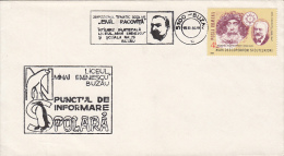 EMIL RACOVITA, ROBERT EDWIN PEARY, POLAR EXPLORERS, SPECIAL COVER, 1988, ROMANIA - Polar Explorers & Famous People