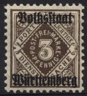 Württemberg, Mi.N° 135 * Mit Falzrest - Spuren Siehe Scans - Mint